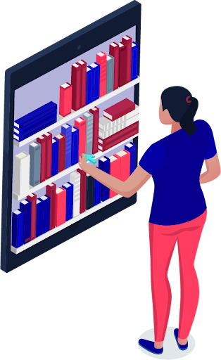 Educator browsing the content library